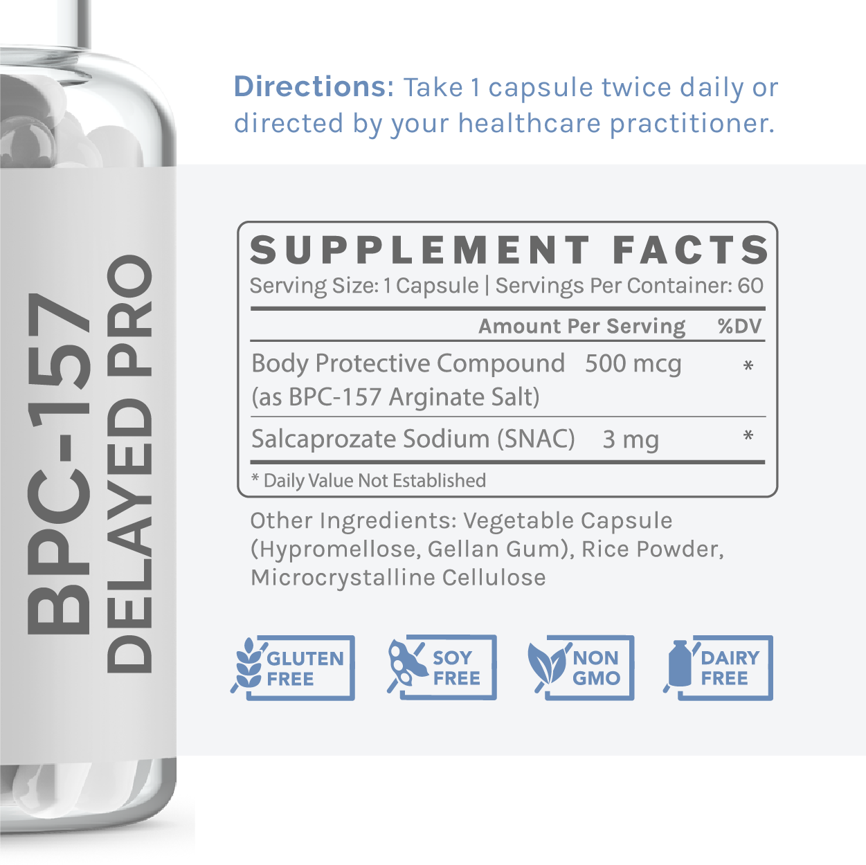 BPC-157 Delayed Pro - 500mcg
