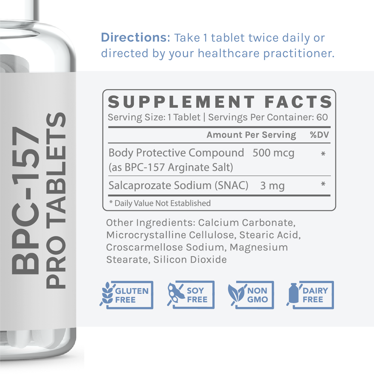 BPC-157 Pro Tablets - 500mcg