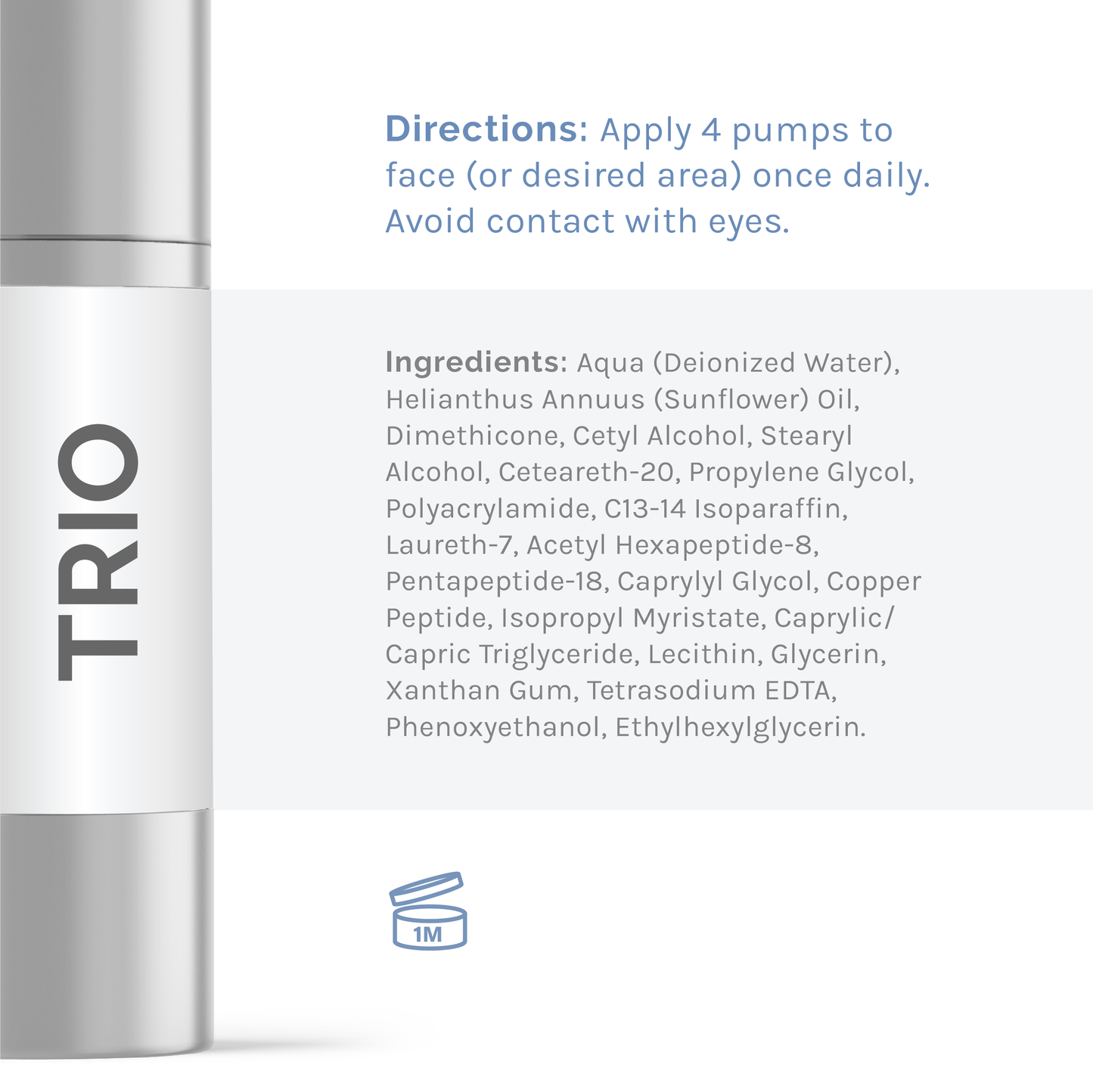 Trio Cosmetic - GHK-cu, Argireline, Leuphasyl