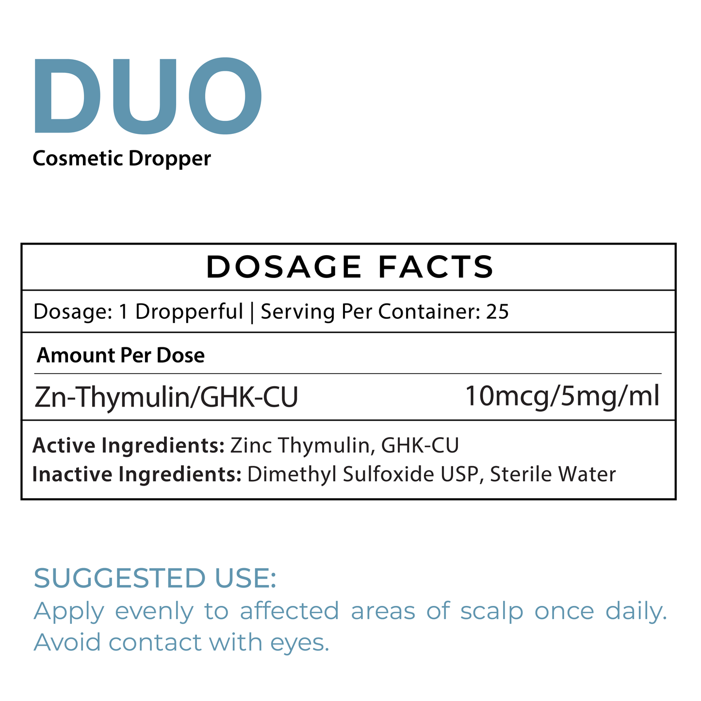 Duo Cosmetic - GHK-Cu, Zn-Thymulin